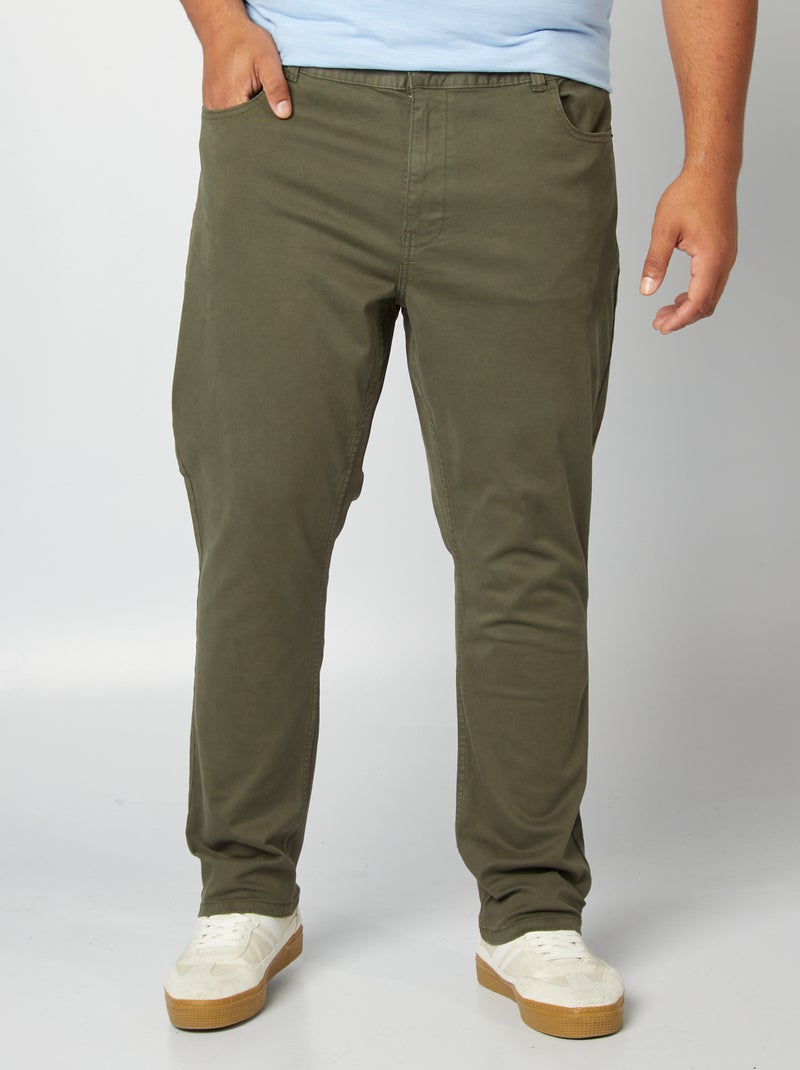 Pantaloni slim L32 KAKI - Kiabi