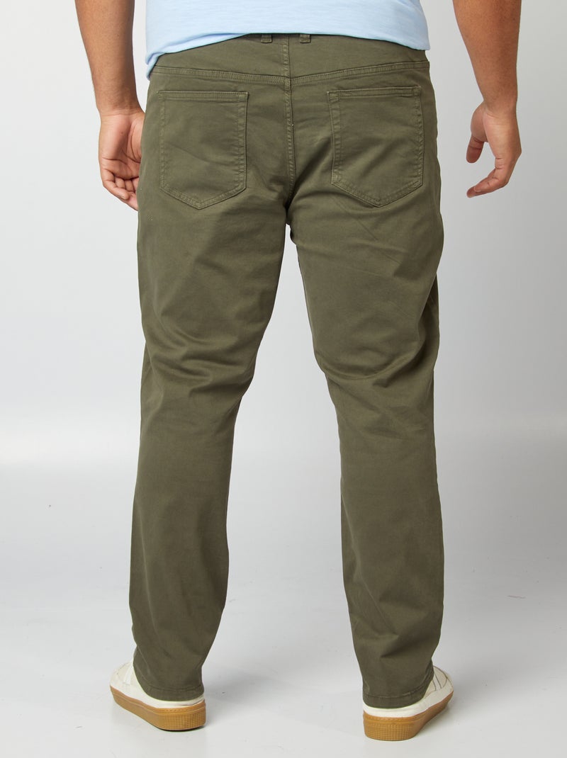 Pantaloni slim L32 KAKI - Kiabi