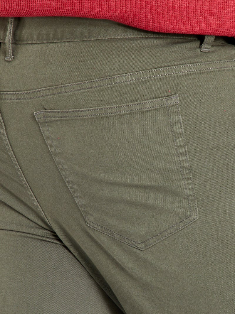 Pantaloni slim L32 KAKI - Kiabi