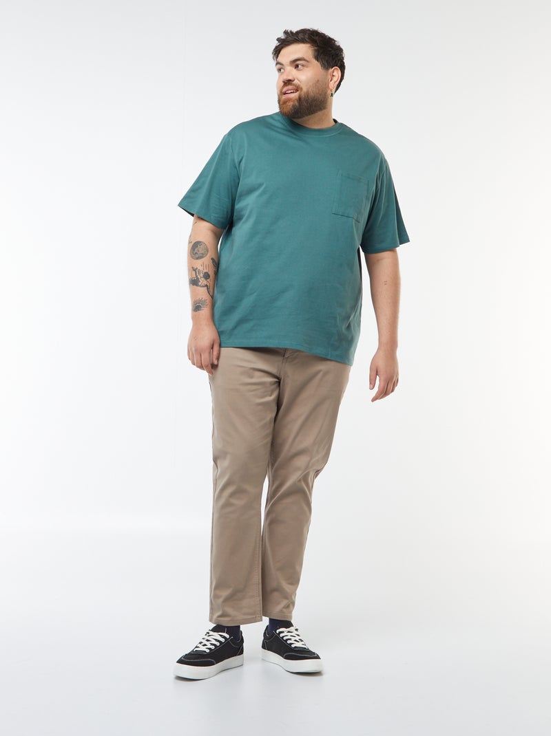 Pantaloni slim L32 Marrone - Kiabi