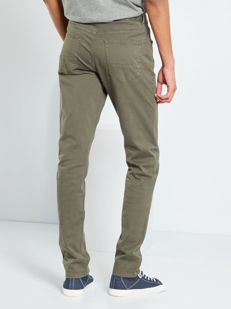 Pantaloni slim L36 per persone più alte di 190 cm KAKI - Kiabi