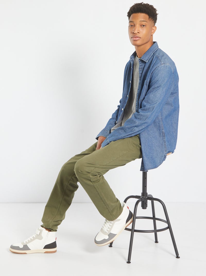 Pantaloni slim L36 per persone più alte di 190 cm KAKI - Kiabi
