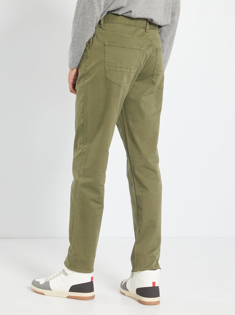 Pantaloni slim L36 per persone più alte di 190 cm KAKI - Kiabi