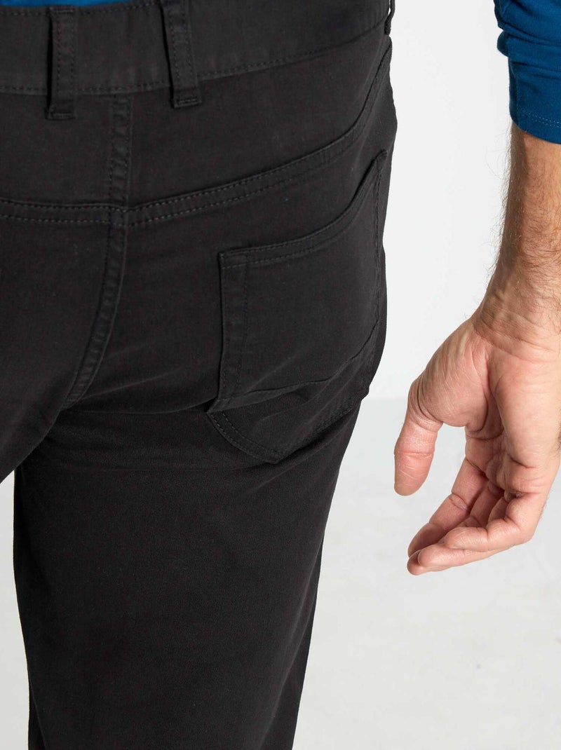 Pantaloni slim L36 per persone più alte di 190 cm nero - Kiabi
