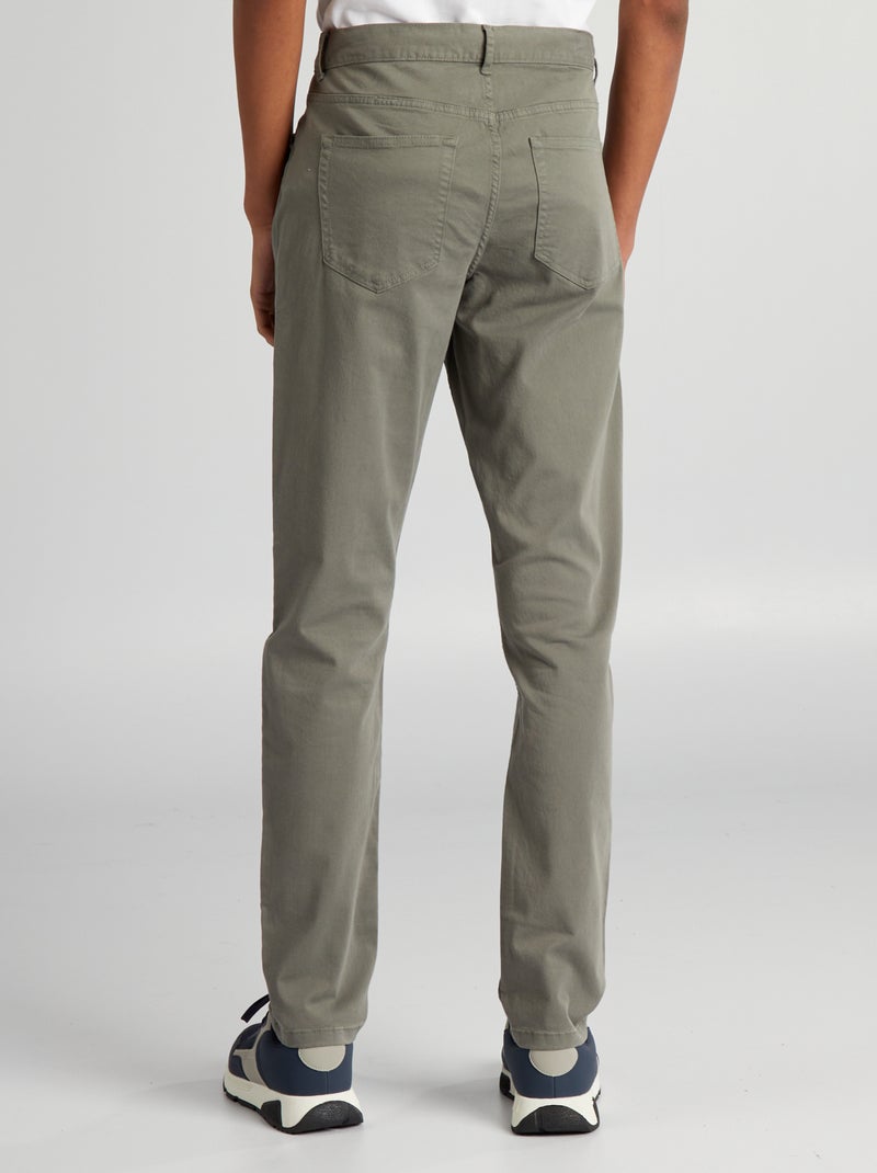 Pantaloni slim L36 per persone più alte di 190 cm VERDE - Kiabi