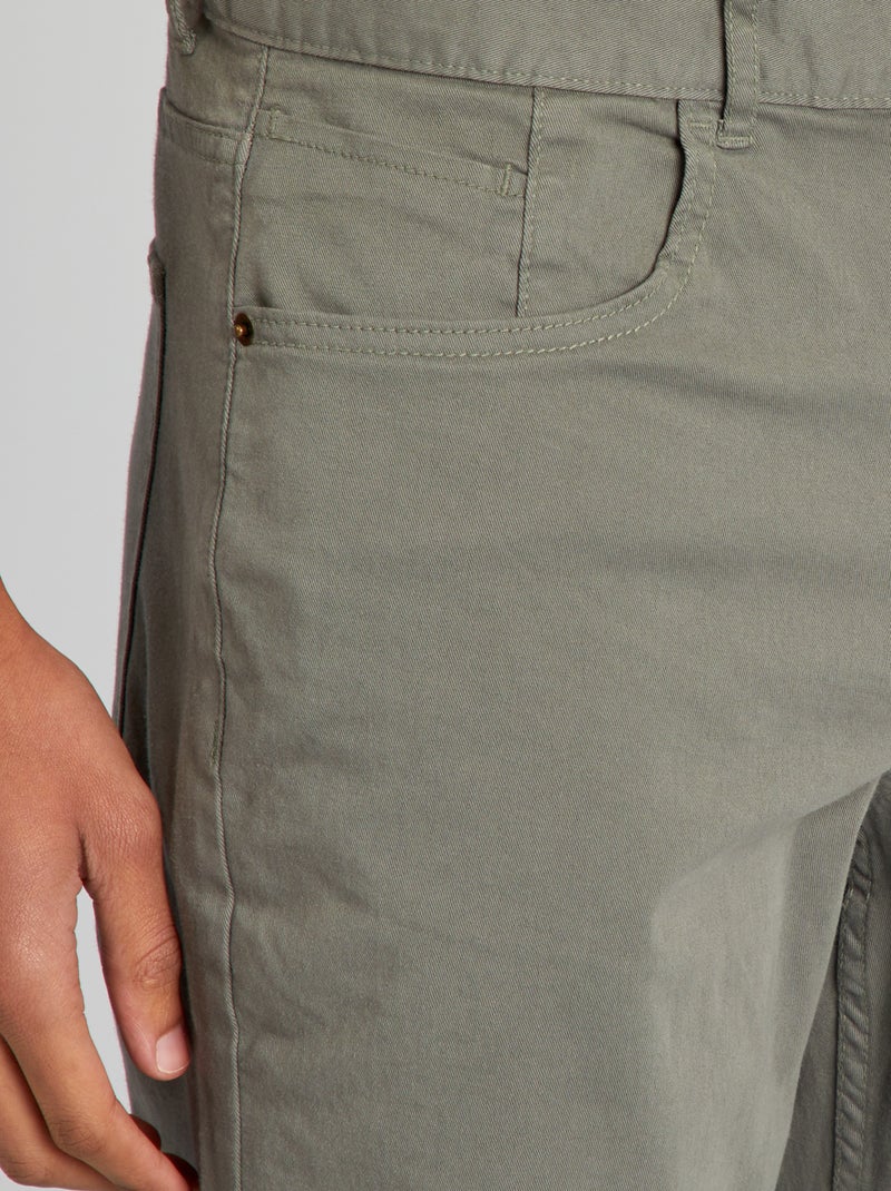 Pantaloni slim L36 per persone più alte di 190 cm VERDE - Kiabi