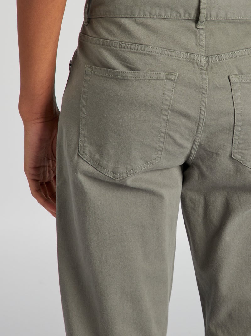 Pantaloni slim L36 per persone più alte di 190 cm VERDE - Kiabi