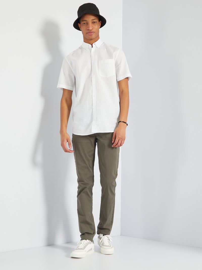 Pantaloni slim L38 +195cm KAKI - Kiabi