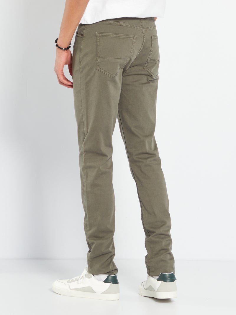 Pantaloni slim L38 +195cm KAKI - Kiabi