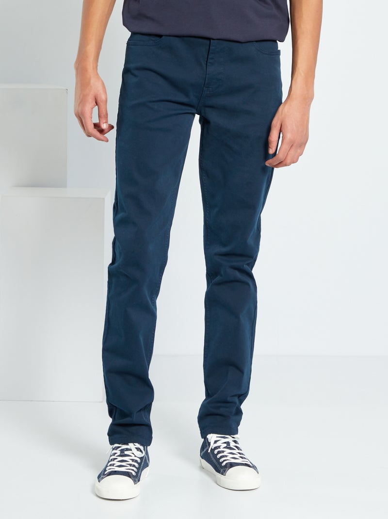 Pantaloni slim L38 per altezze di 2m e più BLU - Kiabi
