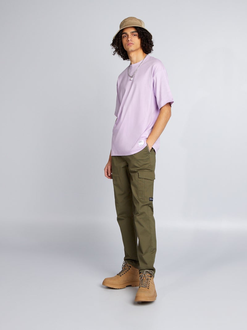 Pantaloni slim multitasche KAKI - Kiabi