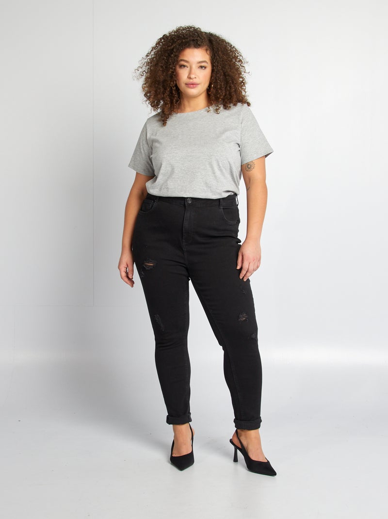 Pantaloni slim stretch NERO - Kiabi