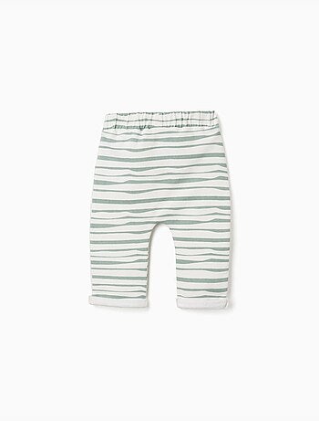 Pantaloni spazzolati a righe