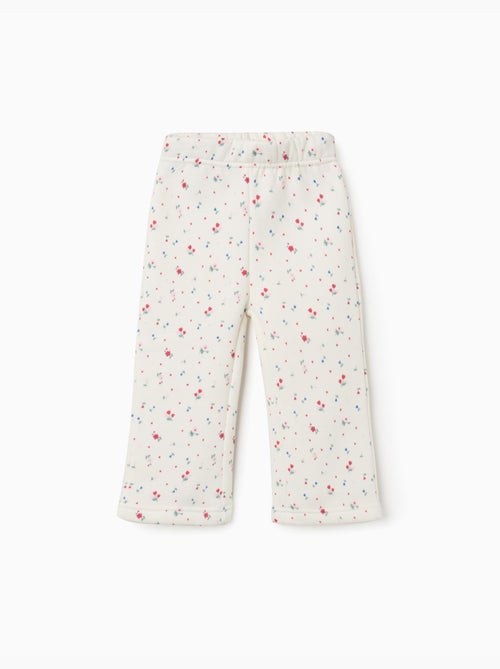 Pantaloni spazzolati a zampa con motivo floreale - Kiabi Pantaloni spazzolati a zampa con motivo floreale - Kiabi