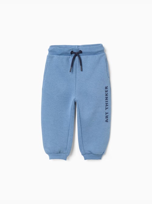 Pantaloni spazzolati jogging con stampa art thinker - Kiabi