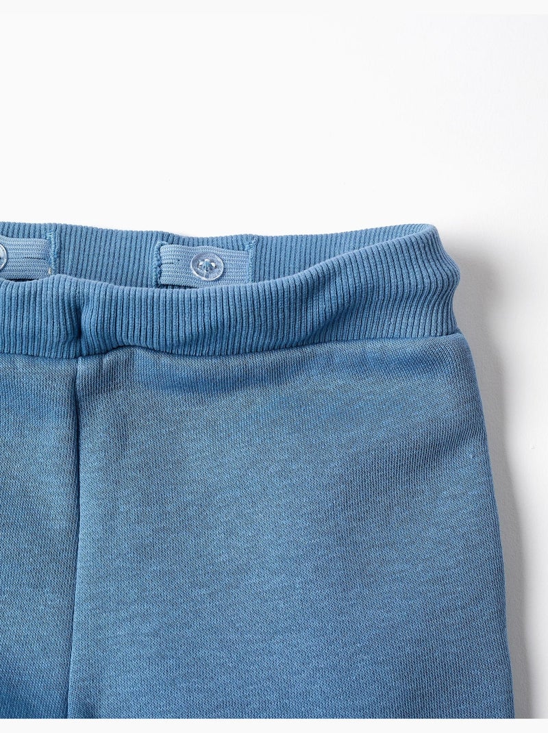 Pantaloni spazzolati jogging con stampa art thinker Blu Blu - Kiabi