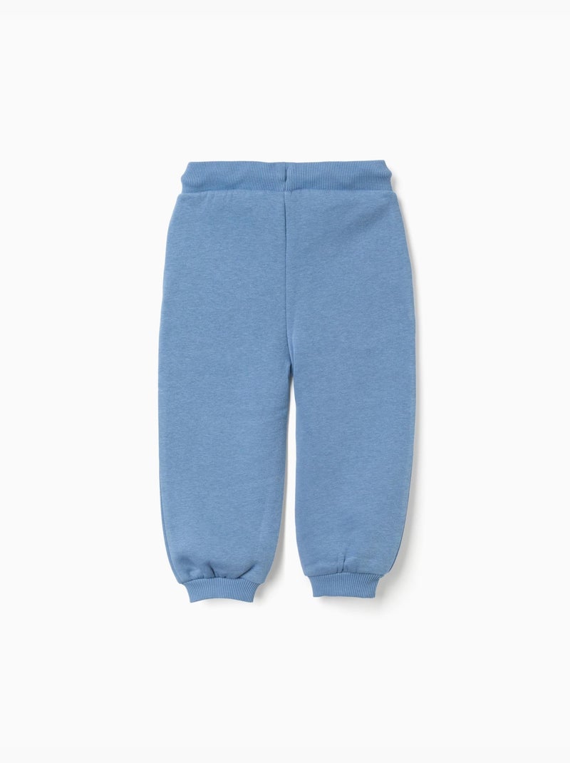 Pantaloni spazzolati jogging con stampa art thinker Blu Blu - Kiabi