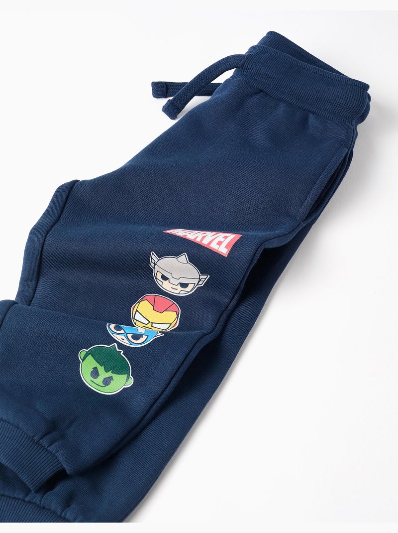 Pantaloni spazzolati jogging con stampa super friends Blu scuro - Kiabi