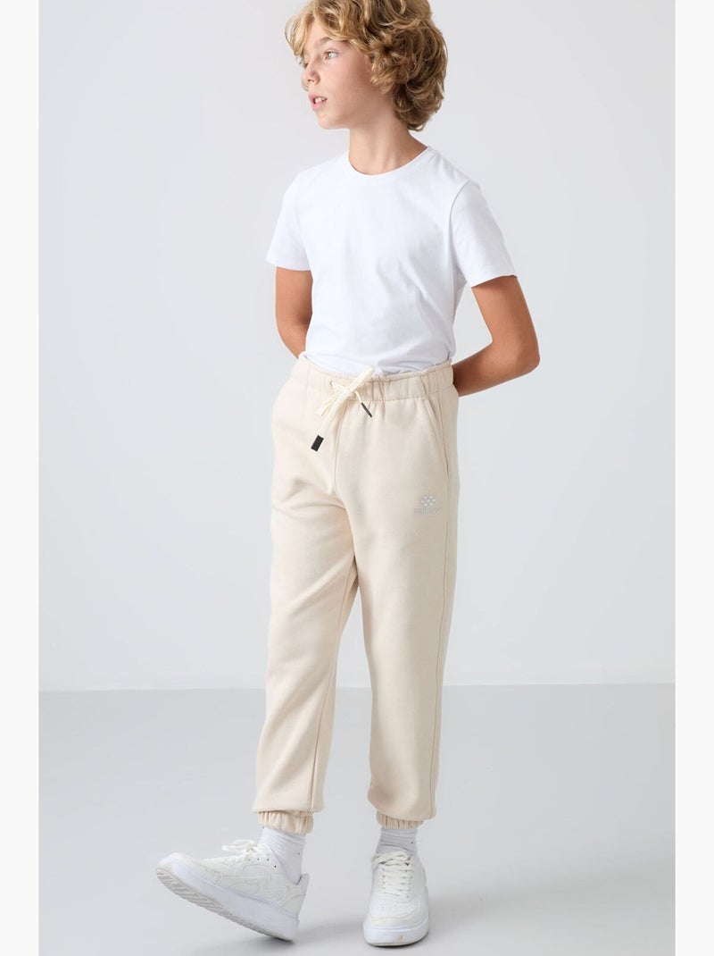 Pantaloni sport bambino tommy Nero Beige - Kiabi