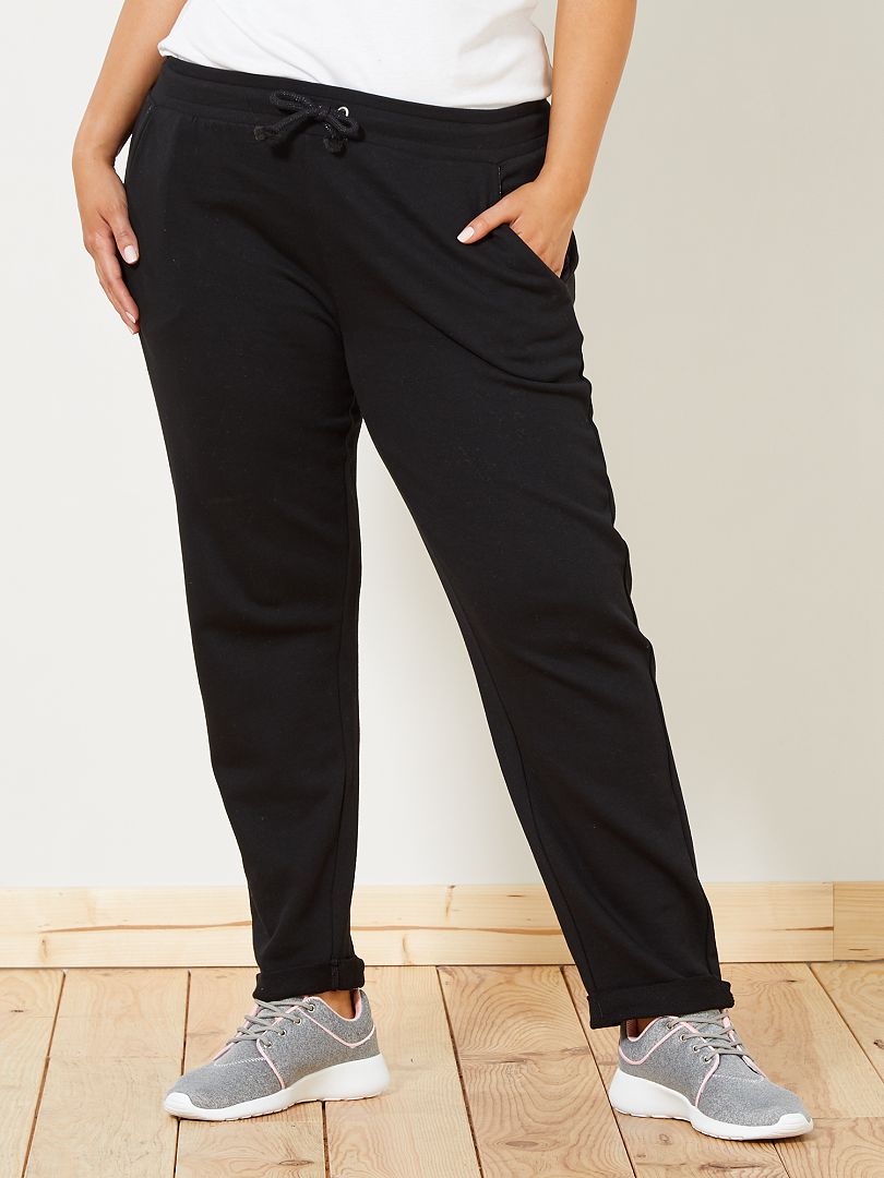Pantaloni sport dettagli brillanti Nero - Kiabi