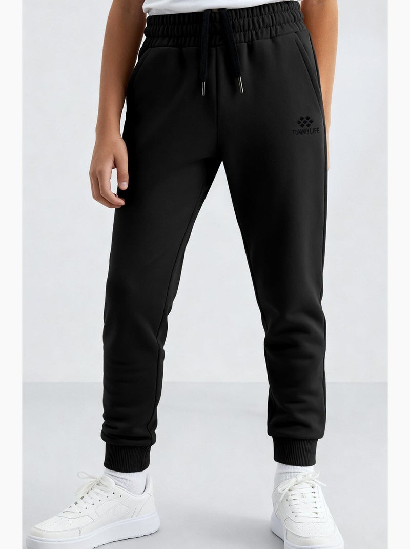 Pantaloni sportivi bambino tommy Nero - Kiabi