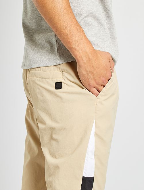 Pantaloni sportivi color block - BEIGE - Kiabi - 17.00€
