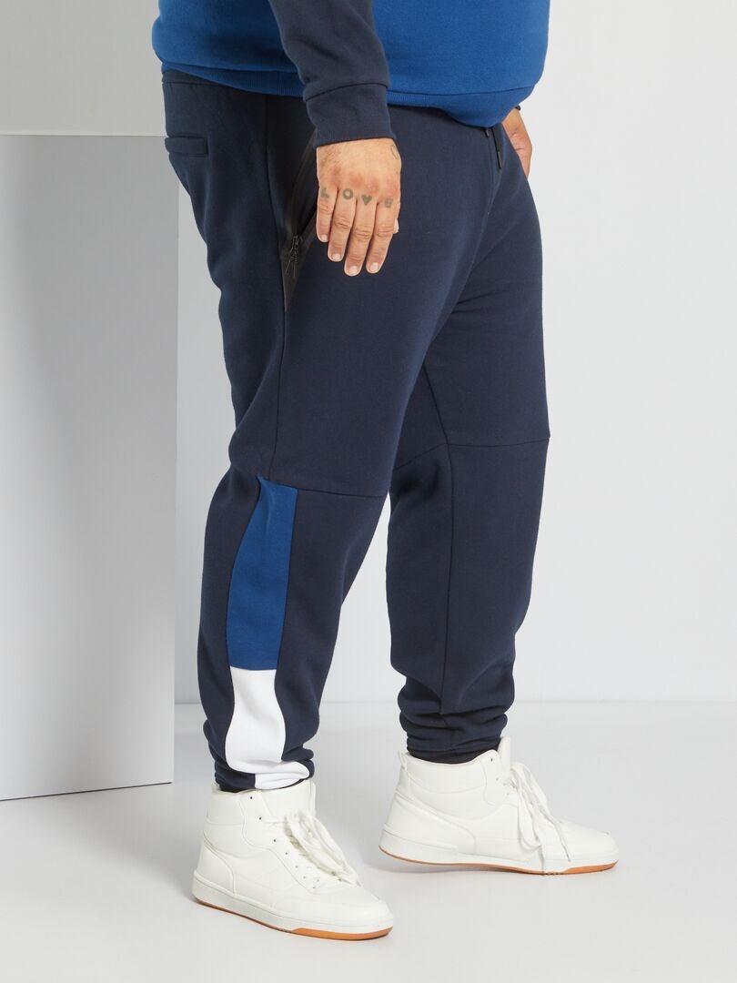 Pantaloni sportivi color block BLU - Kiabi
