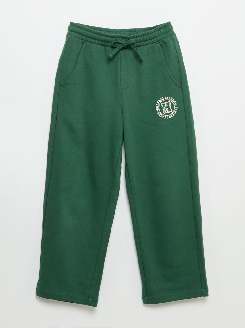Pantaloni sportivi da uomo in felpa French Terry con vita elasticizzata Verde - Kiabi