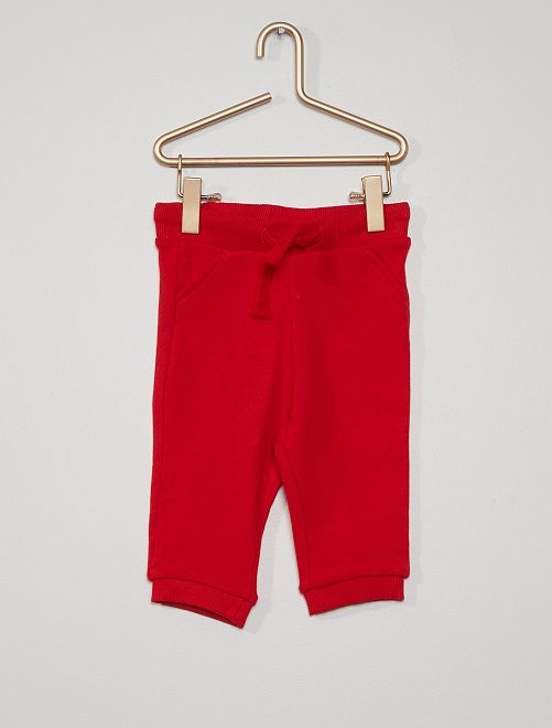 Pantaloni sportivi eco-sostenibili                                                                                         rosso melange 
