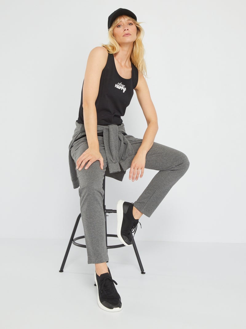 Pantaloni sportivi in jersey grigio - Kiabi