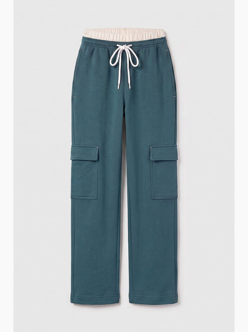 Pantaloni sportivi in misto cotone tommy Blu pavone - Kiabi