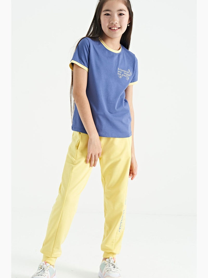 Pantaloni sportivi in misto cotone tommy Giallo limone - Kiabi