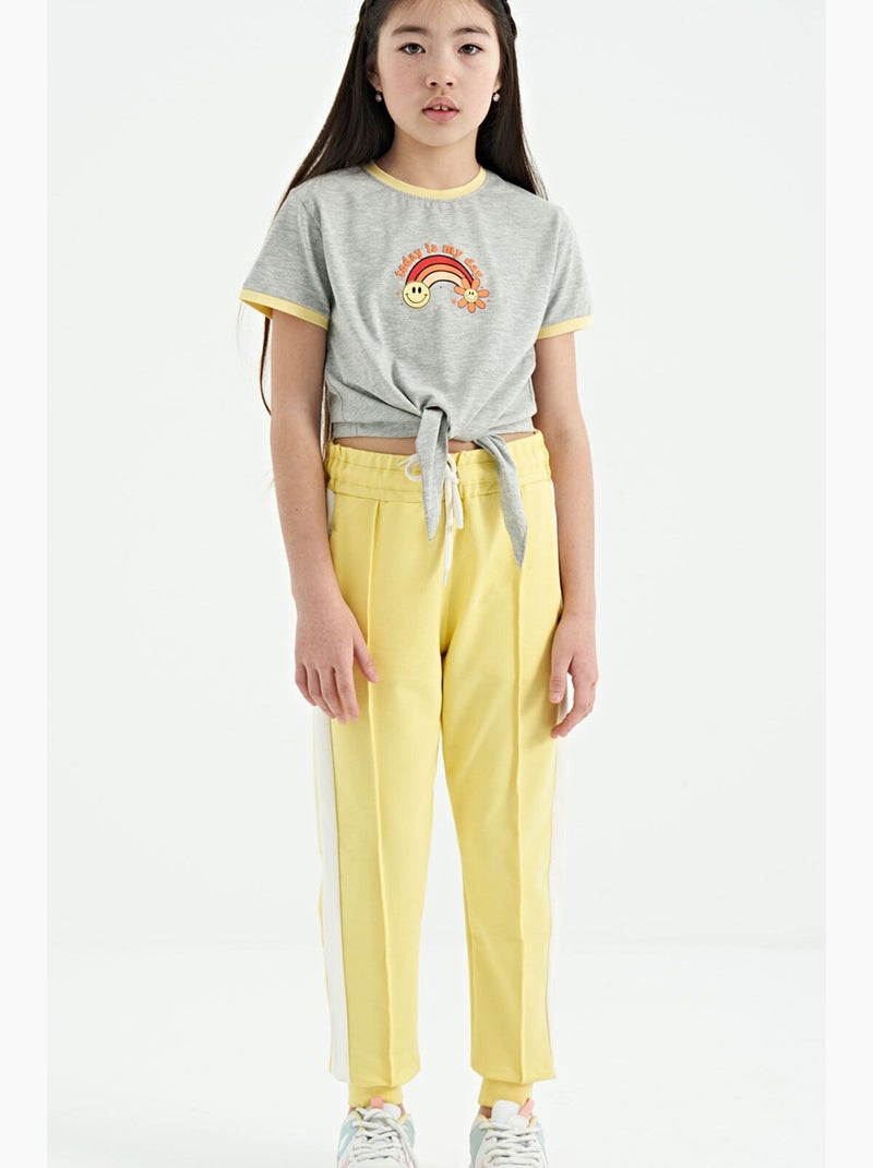 Pantaloni sportivi in misto cotone tommy Giallo/Bianco - Kiabi