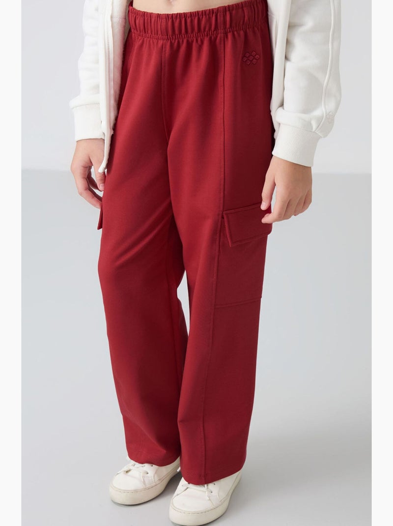 Pantaloni sportivi in misto cotone tommy Rosso bordeaux - Kiabi