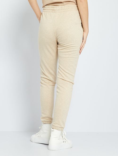Pantaloni sportivi in tessuto felpato - BEIGE - Kiabi - 8.00€