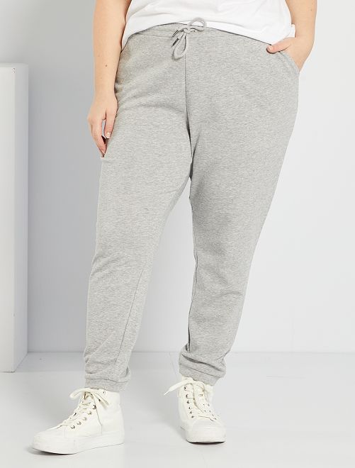Pantaloni sportivi in tessuto felpato - GRIGIO - Kiabi - 15.00€
