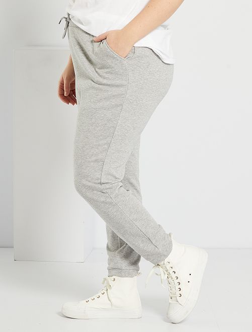 Pantaloni sportivi in tessuto felpato - GRIGIO - Kiabi - 15.00€