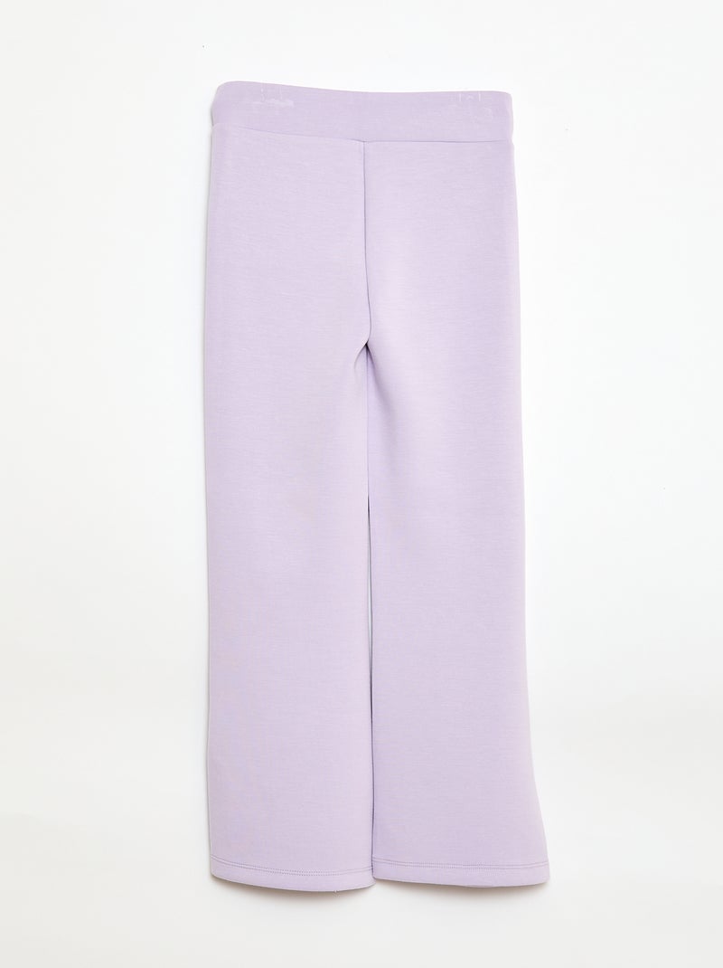 Pantaloni sportivi taglio flare Rosa - Kiabi
