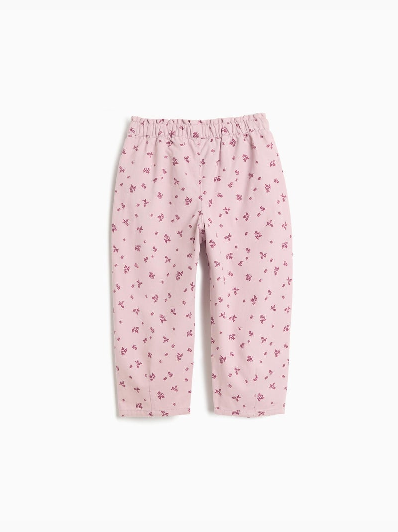 Pantaloni stampati a borsa di carta, mo fashion Rosa - Kiabi