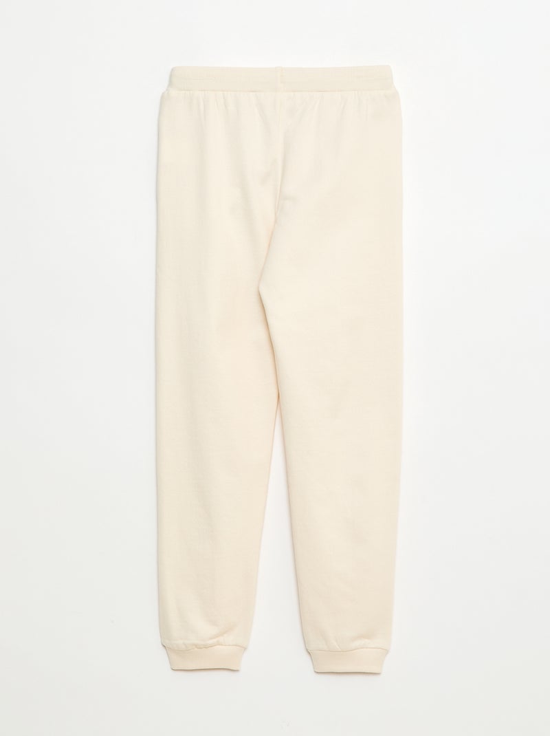 Pantaloni stampati 'Harry Potter' in pile tinta unita Bianco - Kiabi