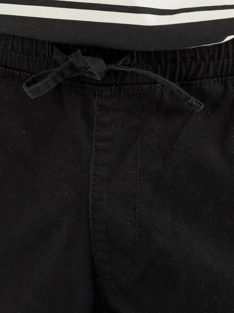 Pantaloni stile cargo Nero - Kiabi