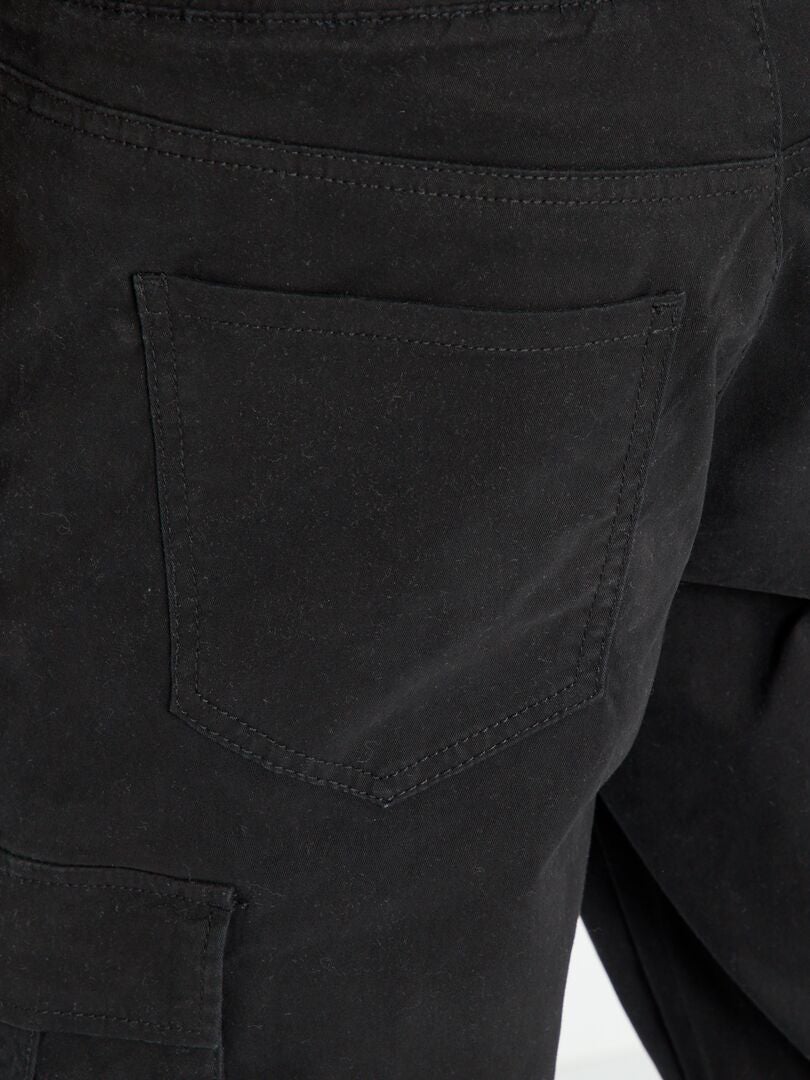 Pantaloni stile cargo Nero - Kiabi