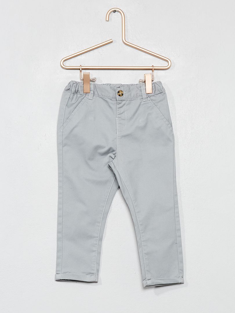 Pantaloni stile chino grigio - Kiabi