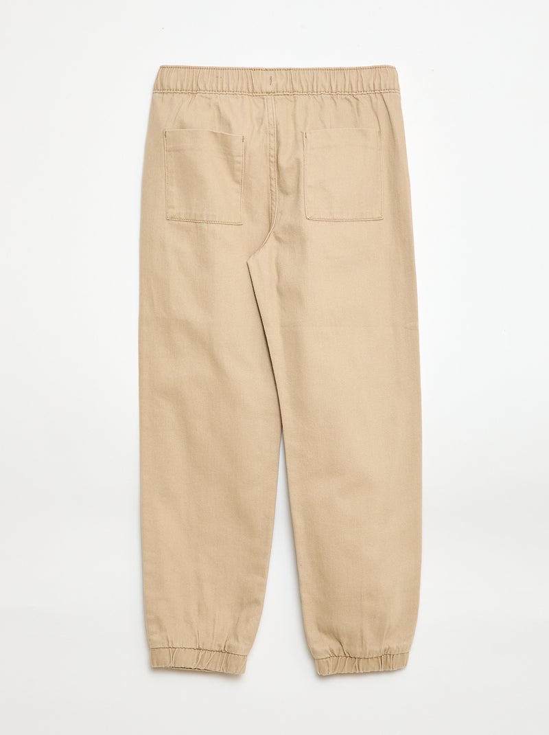 Pantaloni stile jogger Beige - Kiabi