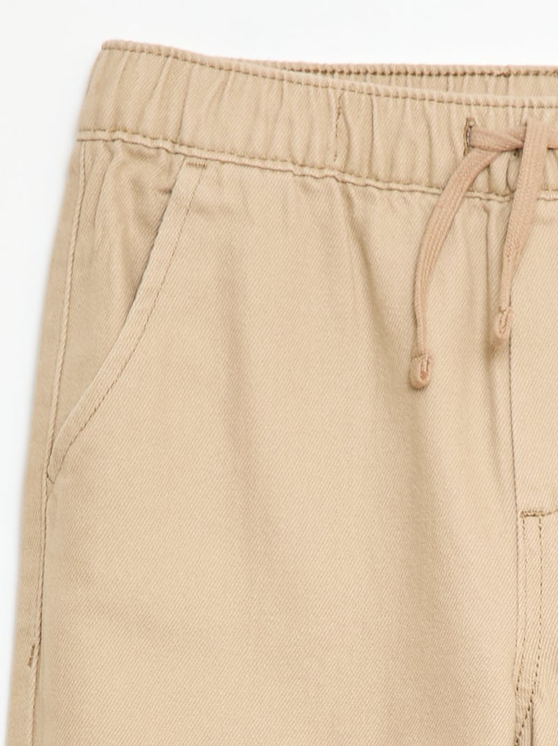 Pantaloni stile jogger Beige - Kiabi