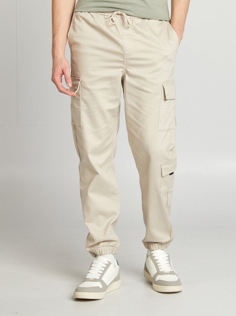 Pantaloni stile 'jogger' multitasche GRIGIO - Kiabi