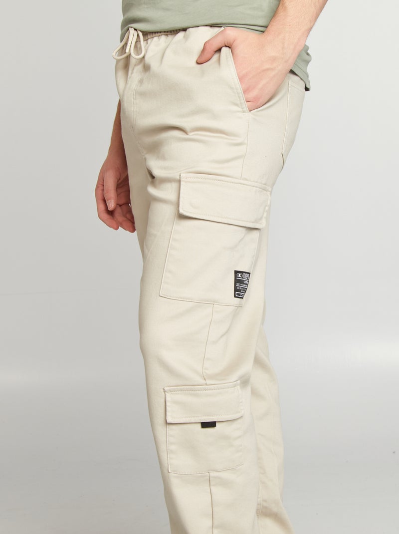 Pantaloni stile 'jogger' multitasche GRIGIO - Kiabi