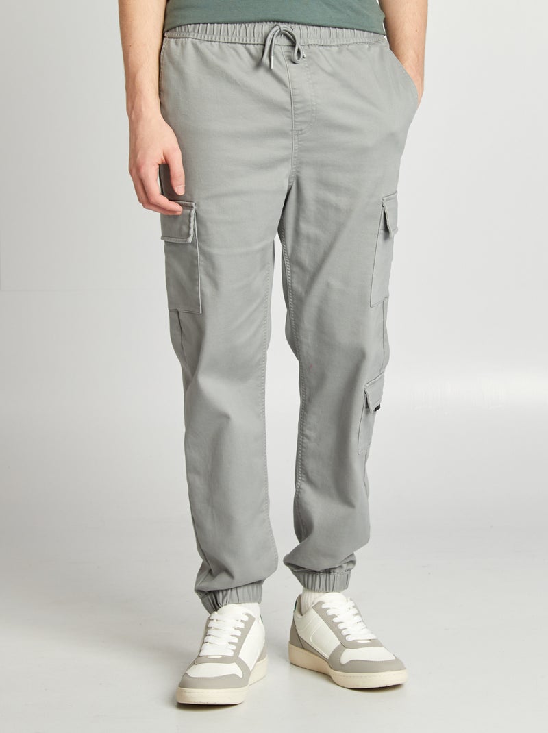 Pantaloni stile 'jogger' multitasche GRIGIO - Kiabi