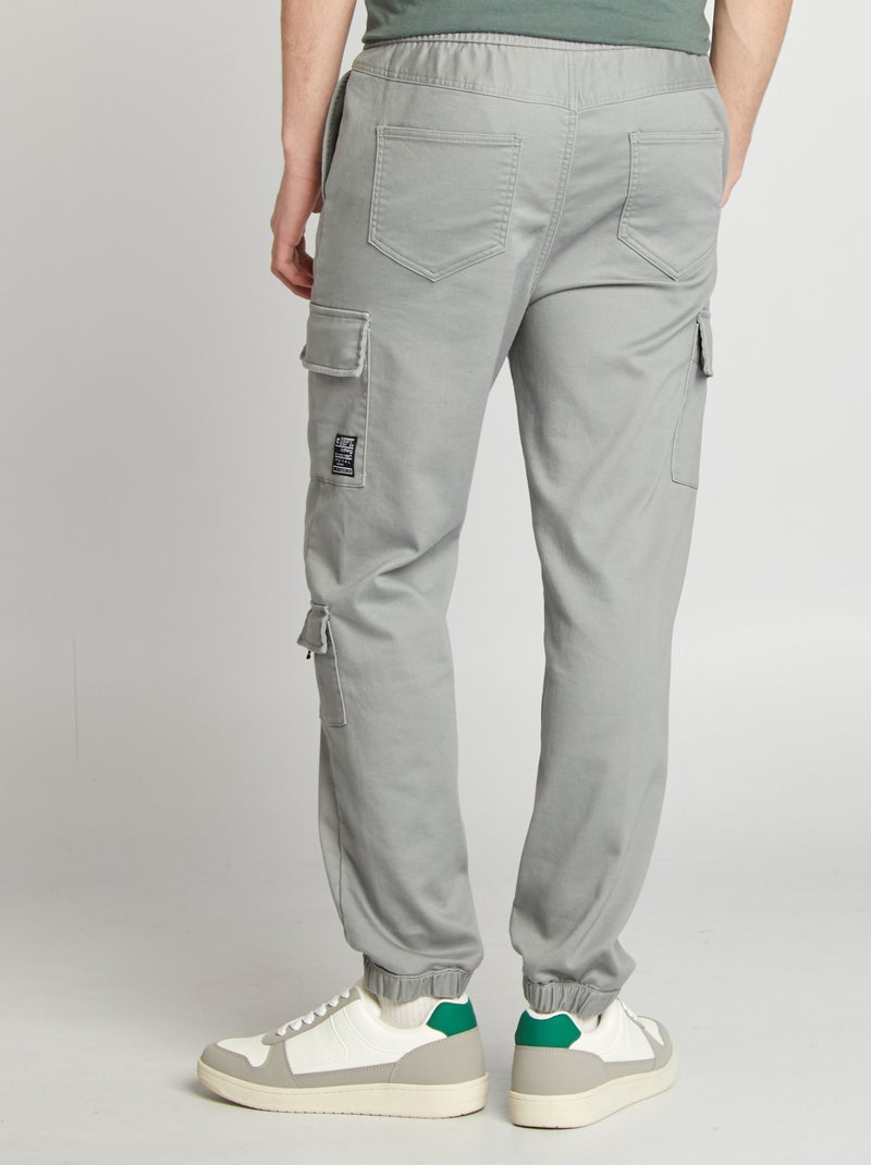 Pantaloni stile 'jogger' multitasche GRIGIO - Kiabi