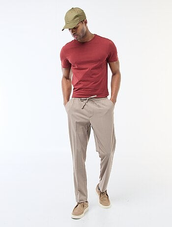 Pantaloni stile 'jogger' tinta unita